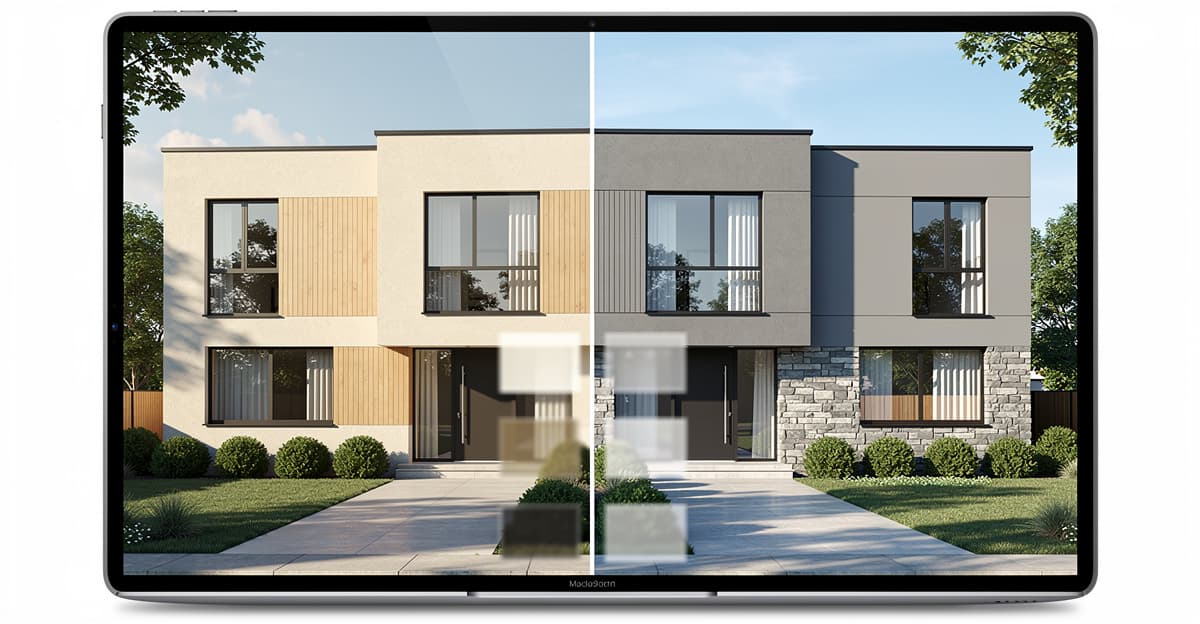 Simulation peinture facade : IA, 3D ou outil en ligne, que choisir ?