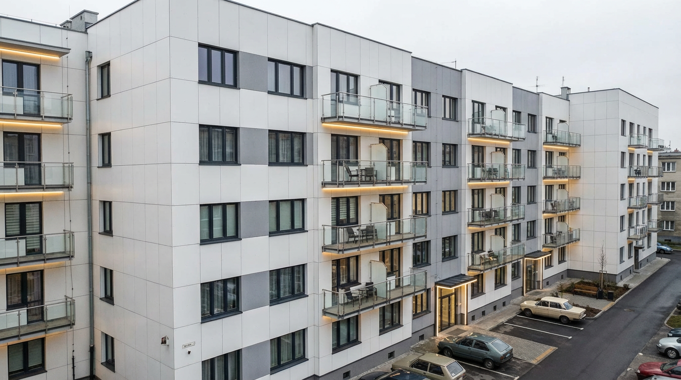 Red sports car in premium showroom after AI transformation