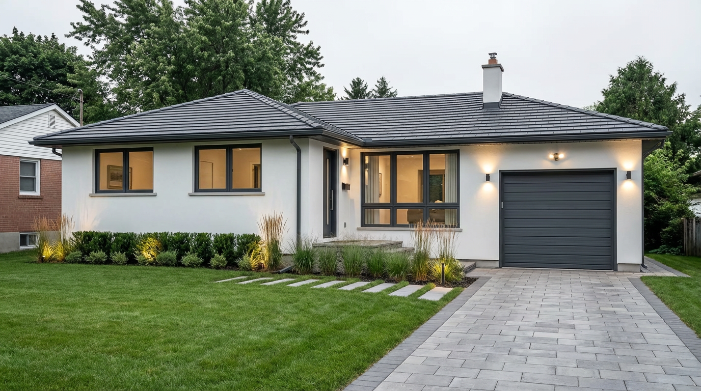 Demo facade with AI-generated renovation preview